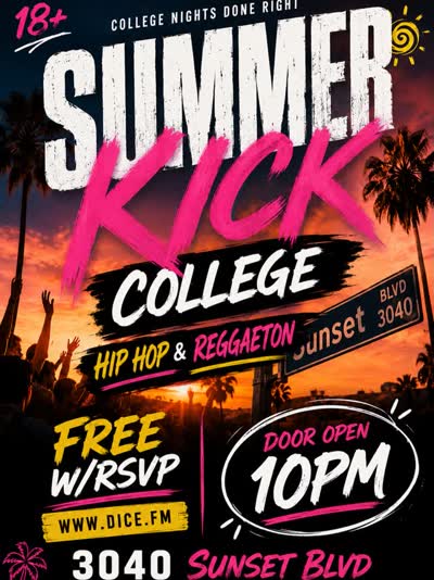 Summer Kick College Party