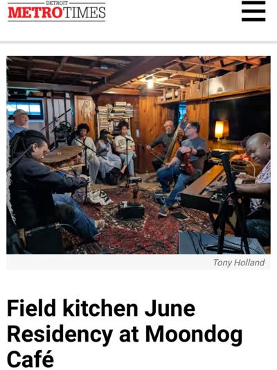Residency with @field_kitchen_detroit featuring Ken Vandermark and guest DJ Linh Drum