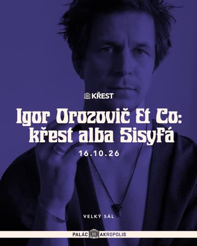 Igor Orozovič v Paláci Akropolis - křest alba Sisyfá