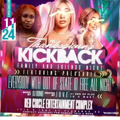Pre-Thanksgiving Kickback Family and Friends Night