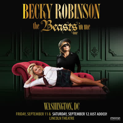 JUST ANNOUNCED: 9/12, @beckyrobinson4, Second Night Added!
