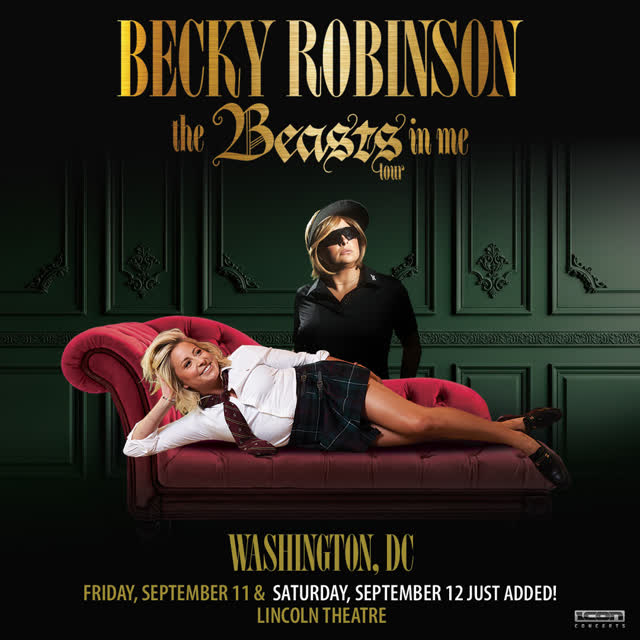 JUST ANNOUNCED: 9/12, @beckyrobinson4, Second Night Added!