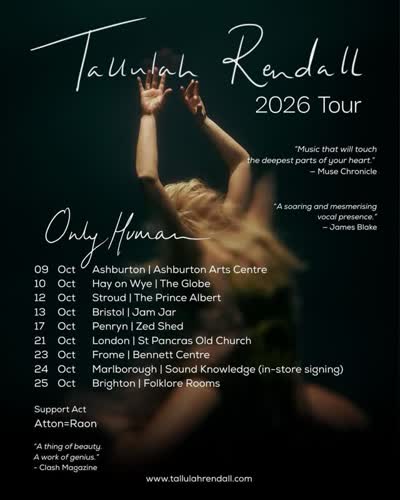 Tallulah Rendall 2026 Tour - Only Human