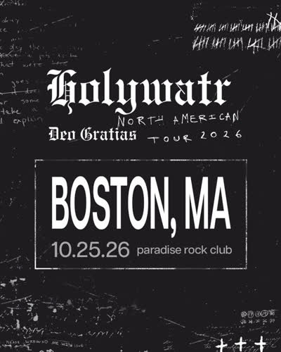 Boston - Paradise Rock Club | Attend service October 25