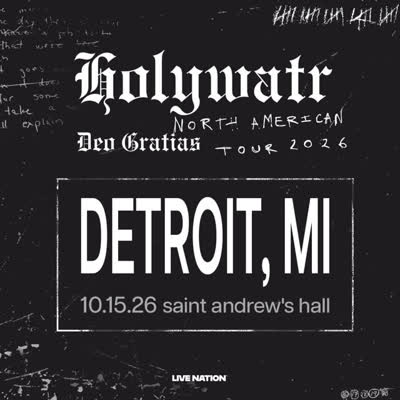 HEAVY HITTER INCOMING - Holy Water at Saint Andrew's Hall
