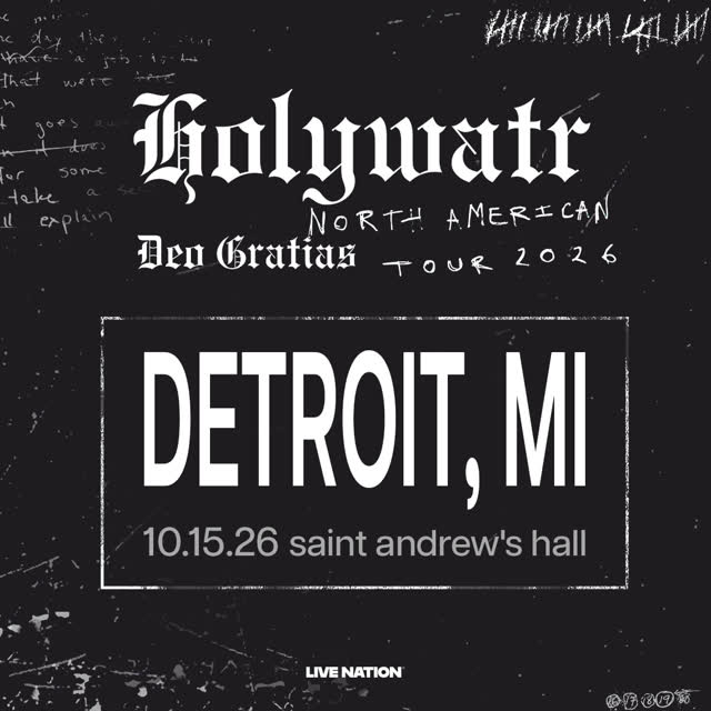 HEAVY HITTER INCOMING - Holy Water at Saint Andrew's Hall