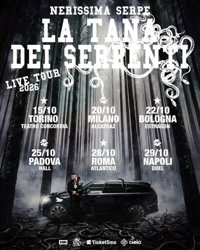 LA TANA DEI SERPENTI LIVE TOUR 2026