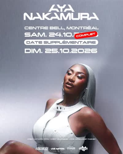Aya Nakamura au Centre Bell