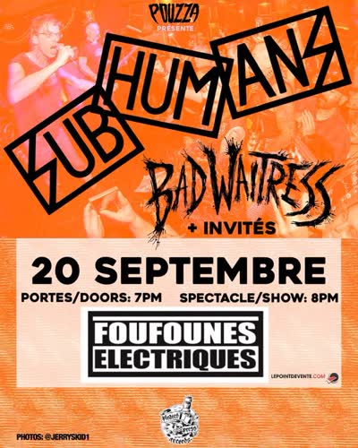 Subhumans avec Bad Waitress