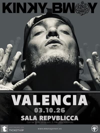 Kinky Bwoy llega a Sala Repvblicca
